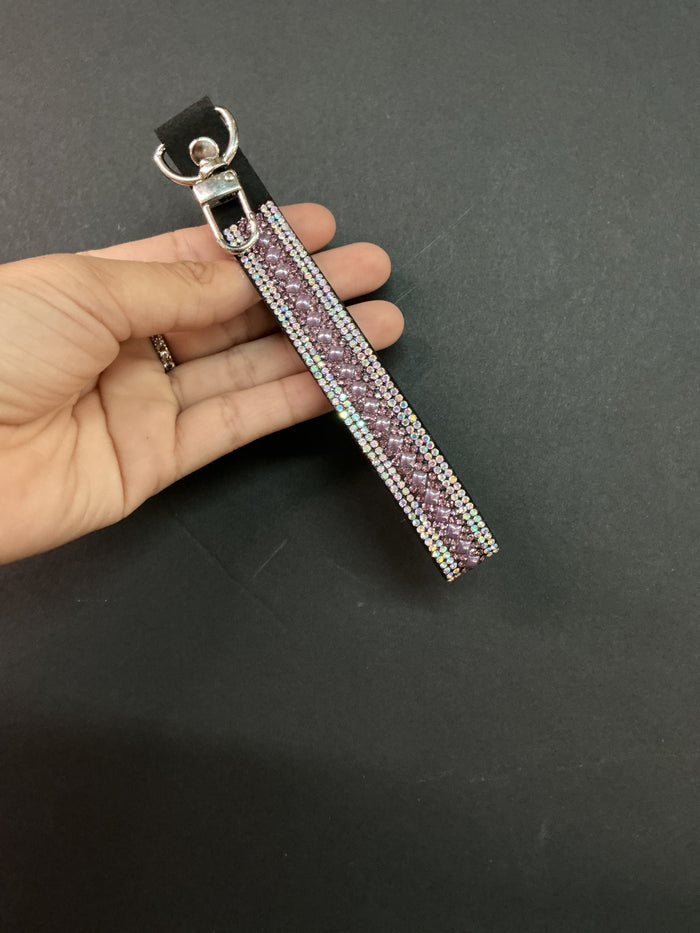 Bedazzled Strap Keychain