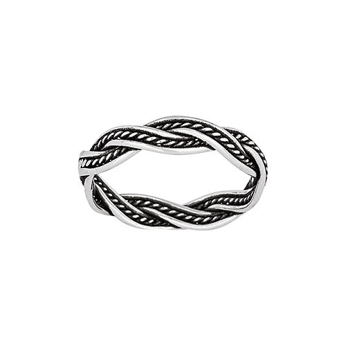 Braided Silver Ring