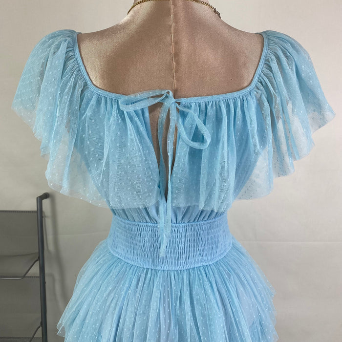 Breathable sleeveless long dress
