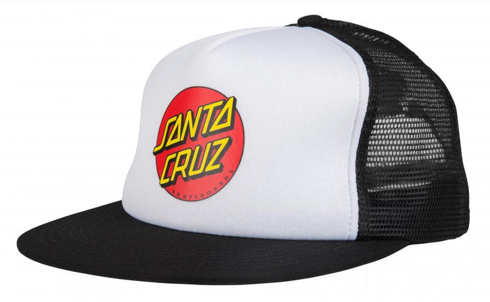 Classic Dot Mesh Cap (White/Black)