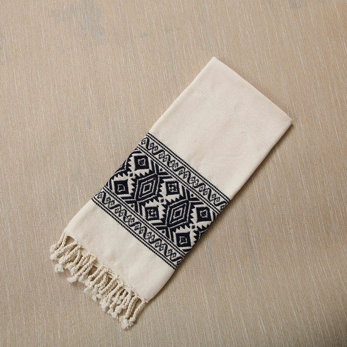 Cotton jacquard hand towel
