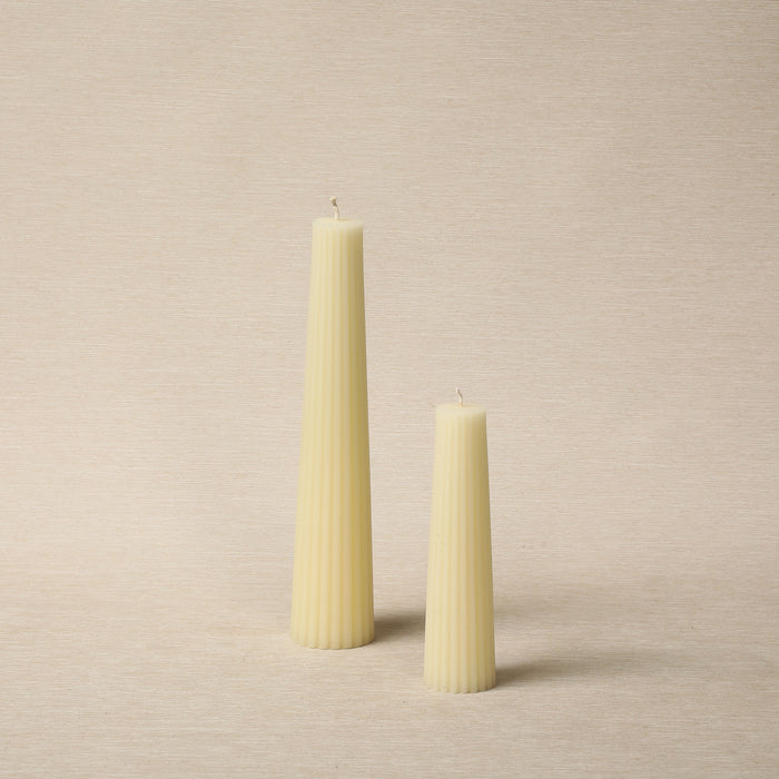 Fluted Beeswax Pillar