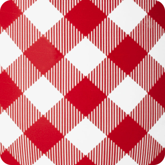 Game day Gingham Red+ Black Mega Mug