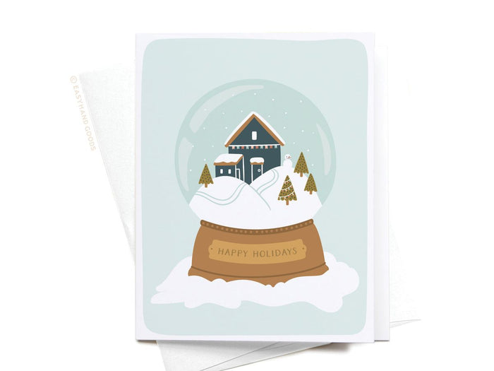Happy Holidays Snowglobe Greeting Card