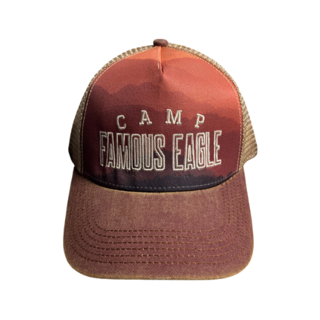 Hat - Famous Eagle Embroidered with Mountains