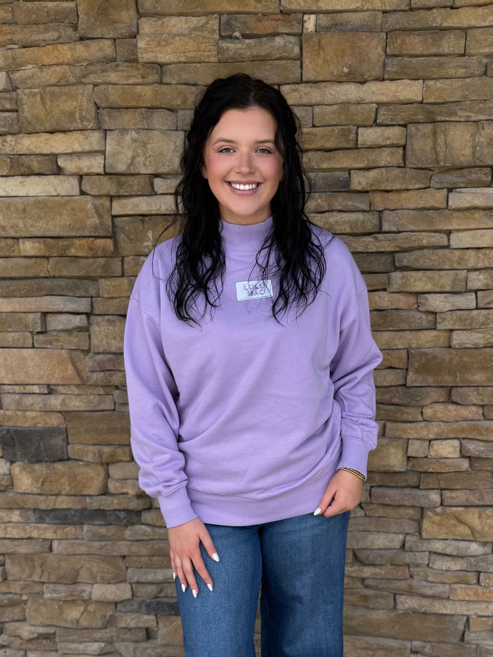 Lulu Mac Lavender Mockneck