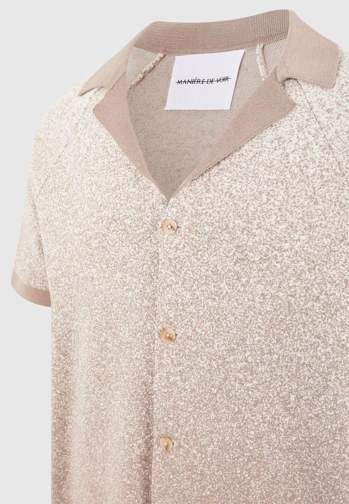 ombre-knit-revere-shirt-beige-white