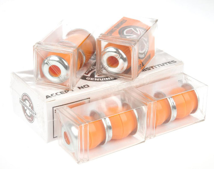 Independent Truck Co Medium Skateboard Bushing Kit with Washer Caps - Orange