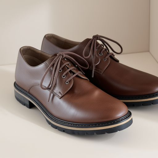 Men's cognac oxford - size EU 43