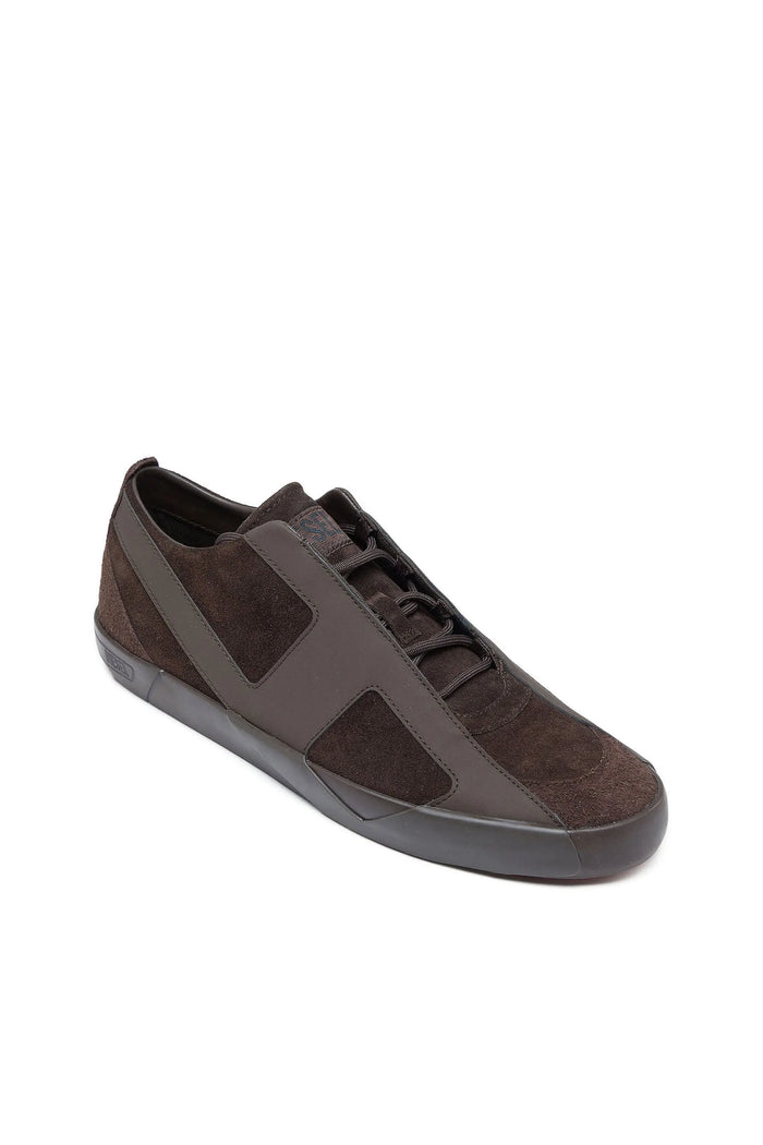 S-Slante-D - Monochrome sneakers in suede