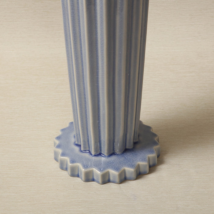 Tall Willow Vase in Antique blue