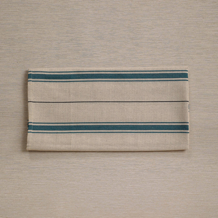 Teal stripe kitchen towel
