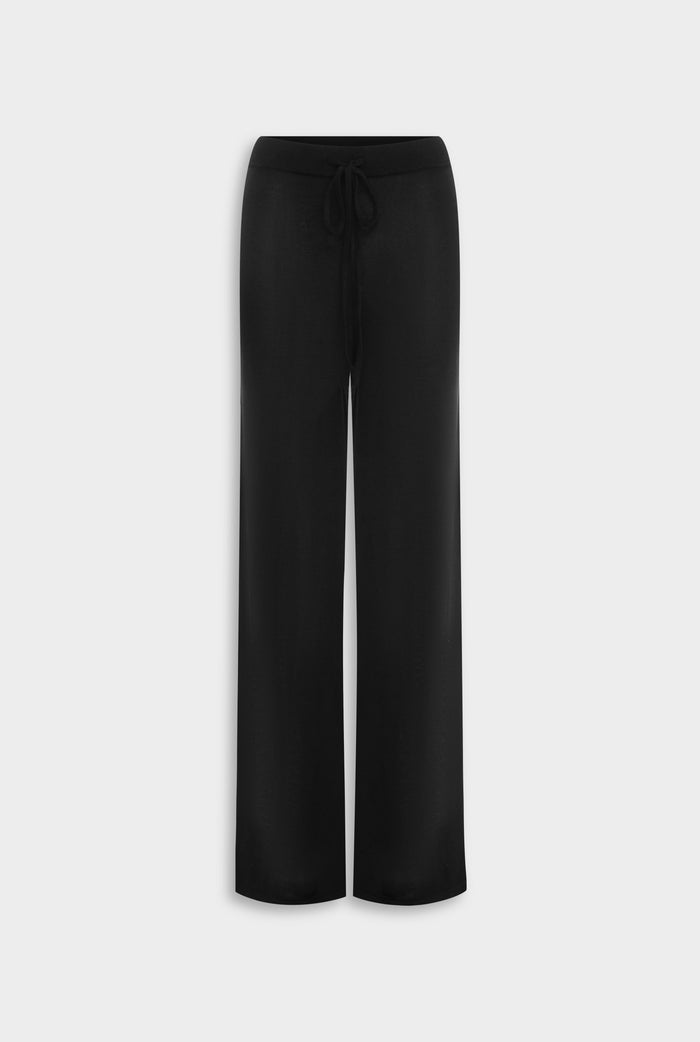 Venroy Tencel Silk Knit Pant - Black