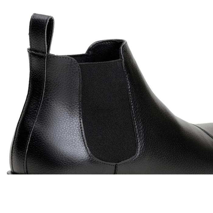 'Terni' classic vegan leather Chelsea boot by Vincente Verde - black