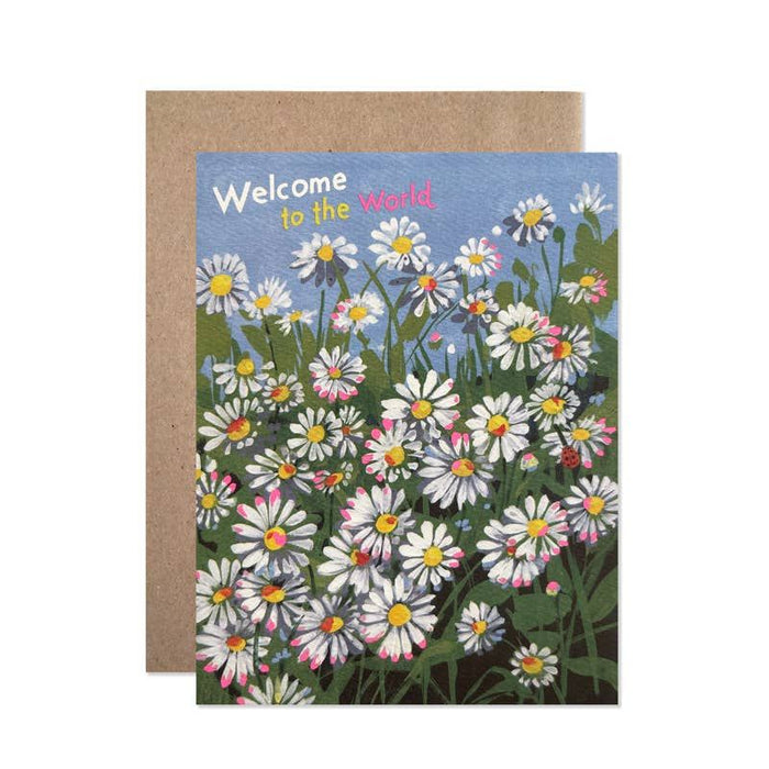 Welcome Daisies Baby Card