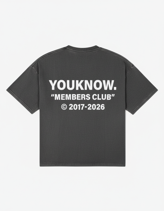 2026 Member's Club Tee | Washed Grey