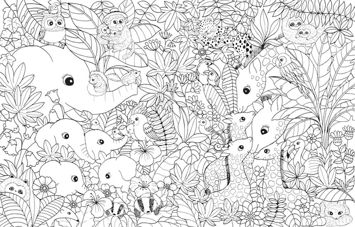 Hank & Sylvie's - A Million Baby Animals Coloring Book