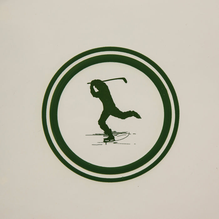 Academy Green Oval Platter with Jack