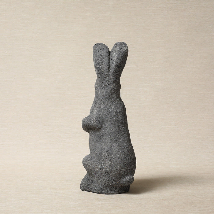 Aged Standing Rabbit Garden Ornament