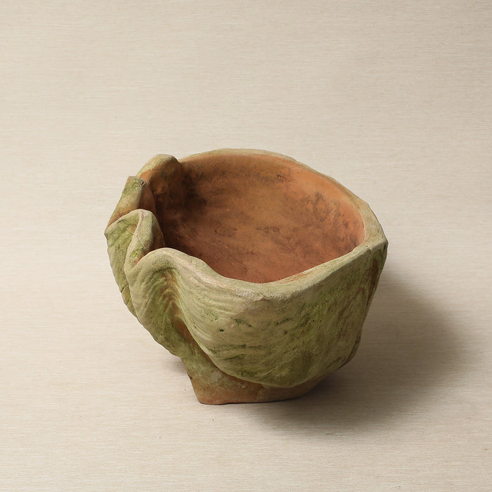 Aged Terracotta Conch Planters