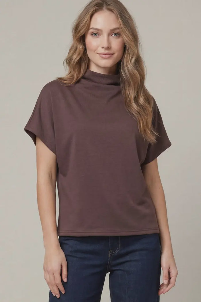 All In Order Top in Eggplant