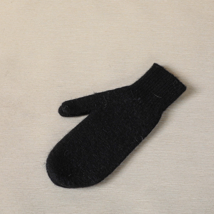 Alpaca hand knit mittens
