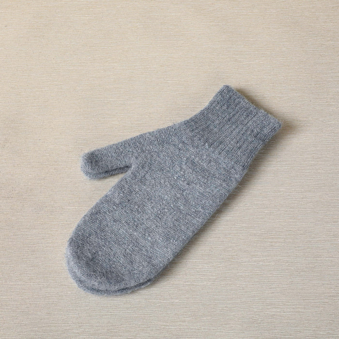 Alpaca hand knit mittens