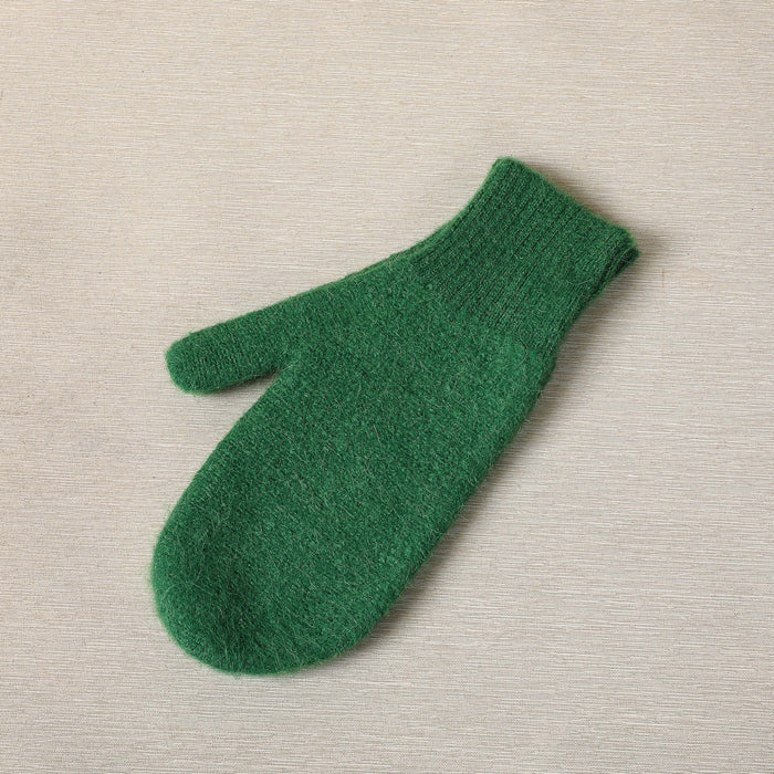 Alpaca hand knit mittens