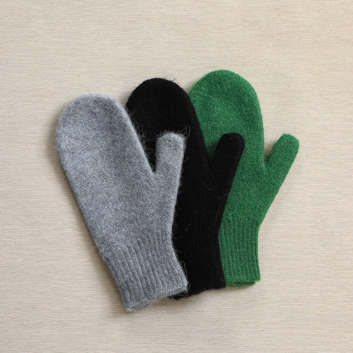 Alpaca hand knit mittens
