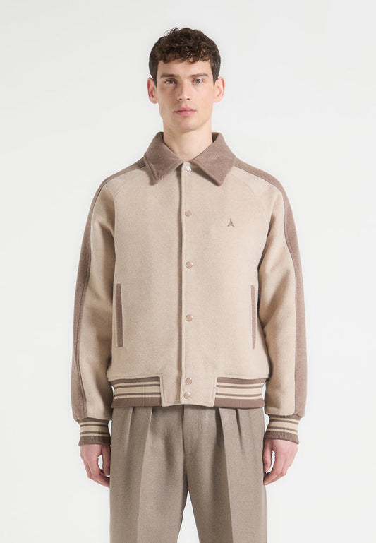 andre-contrast-wool-blend-varsity-jacket-beige