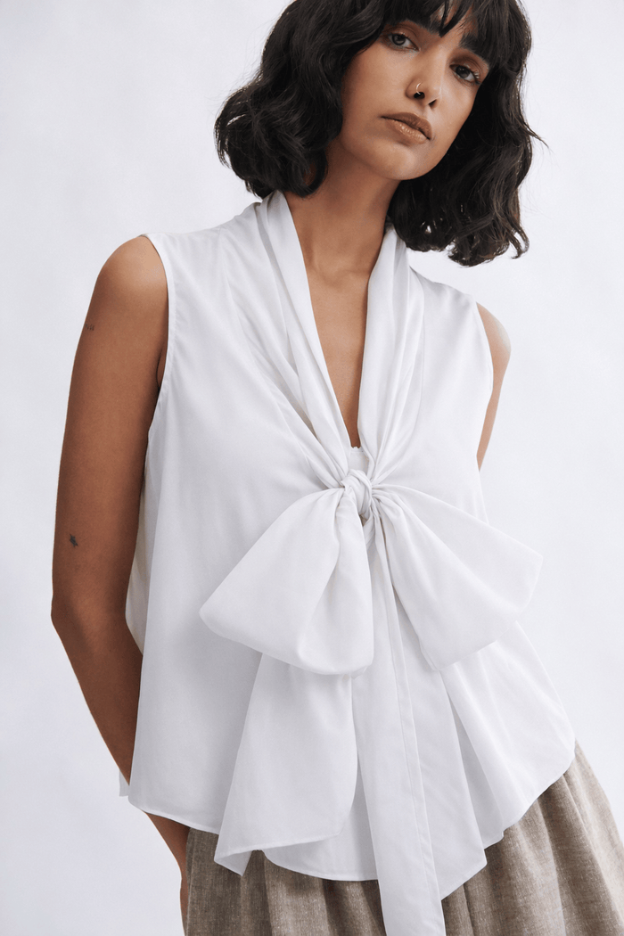Eliza Faulkner Designs Inc. Blouses Annette Blouse White