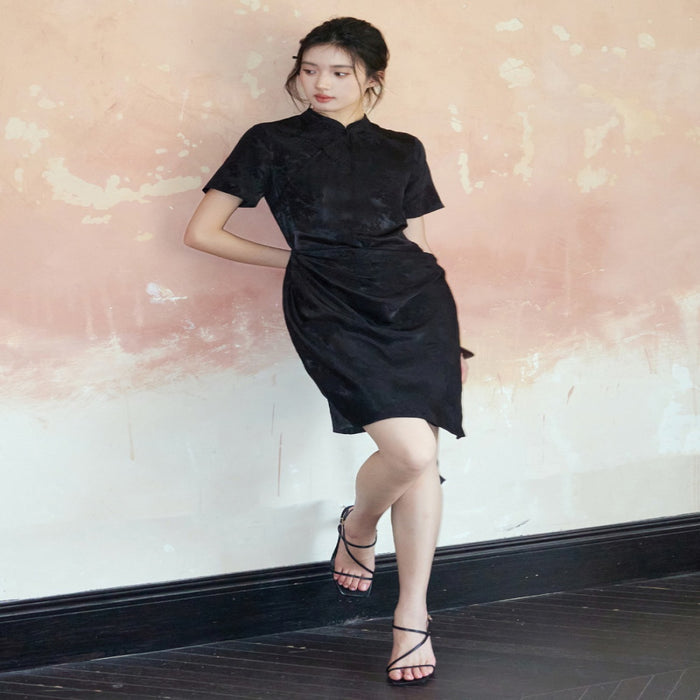 New Chinese design Wrap skirt Cheongsam dress image 2