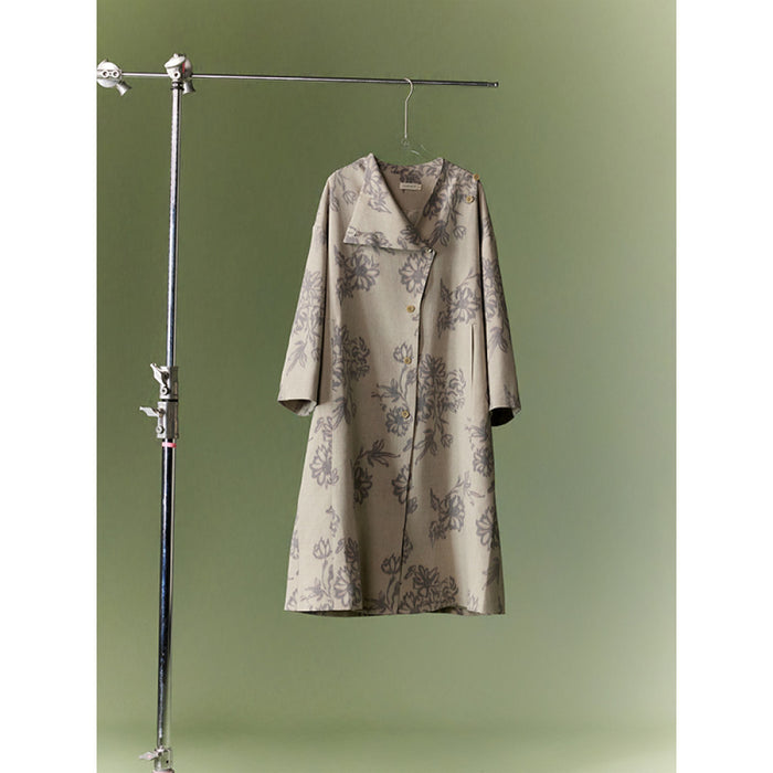 ASAYA-3742 Elegant Floral Long Coat 🌼
