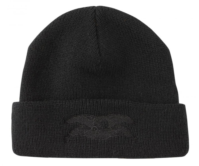 Basic Eagle Cufff Beanie (Black/Black)