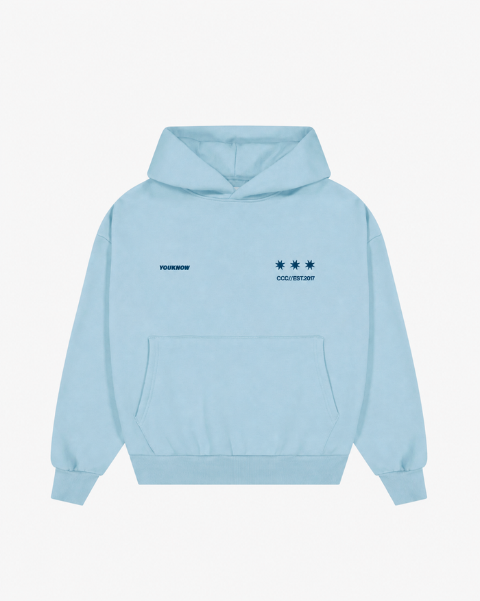 Big Back Hoodie | Light Blue