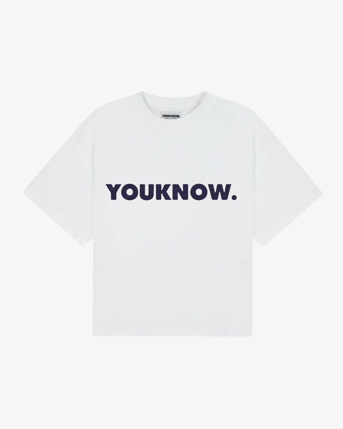 Block Tee 2.0 | White/Navy