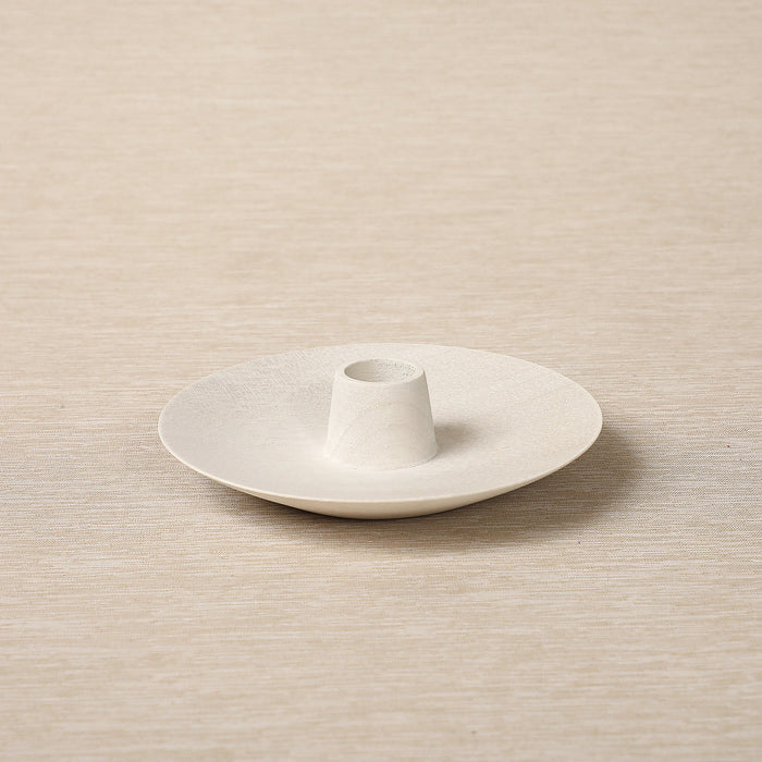 Blonde cedar tapered candle holder