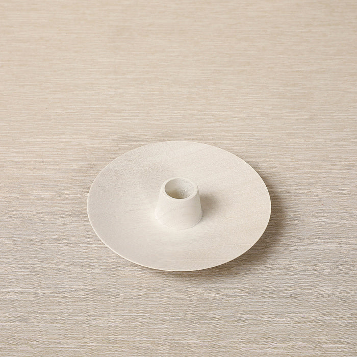 Blonde cedar tapered candle holder