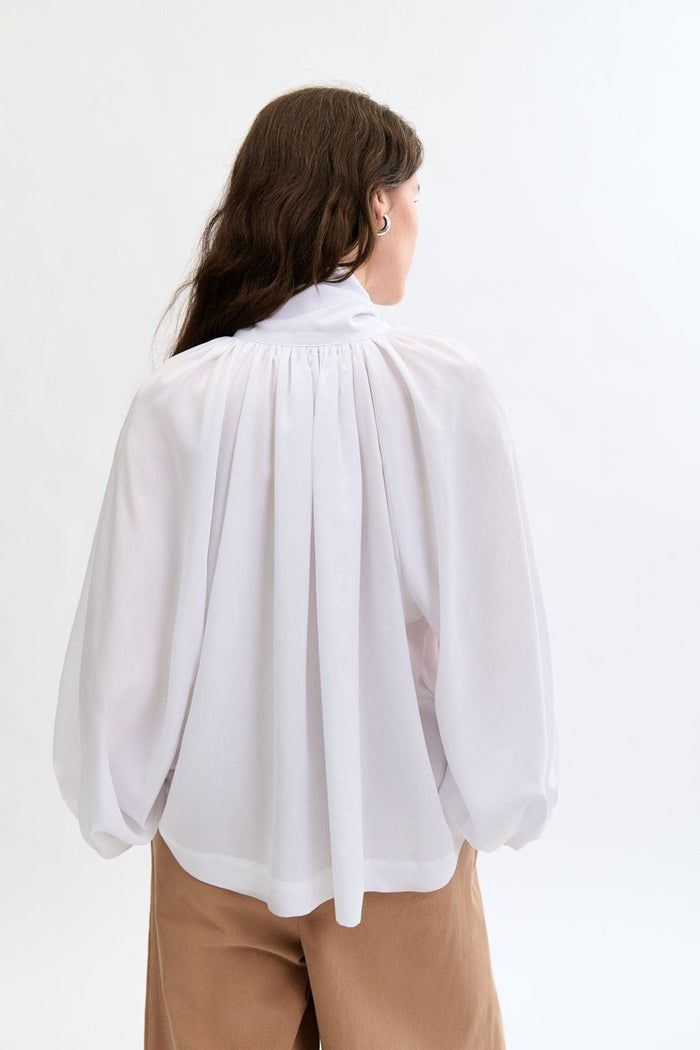 Eliza Faulkner Designs Inc. Blouses Bowie Blouse White