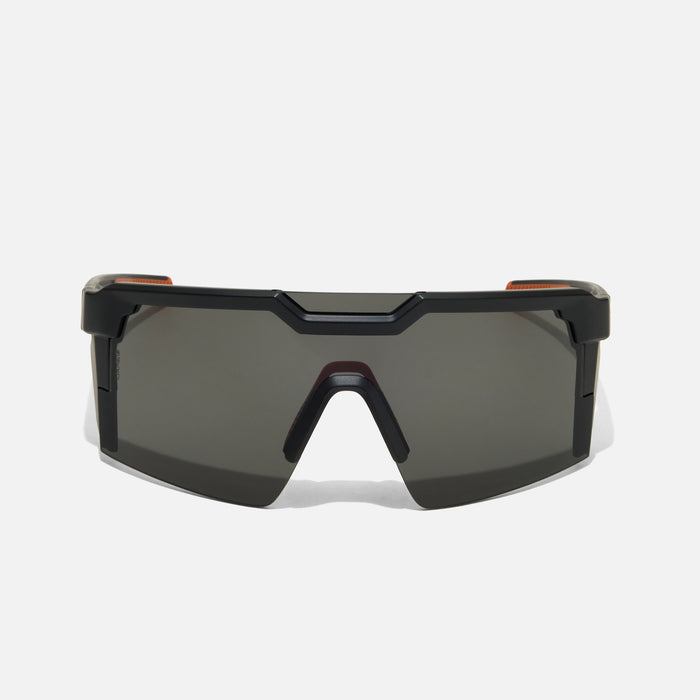 Front of the BRUNT future tech sunglasses in black * 0
