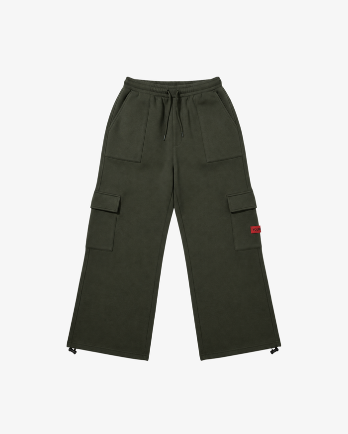 Brushed Fleece Cargo Sweatpant | Dark Olive