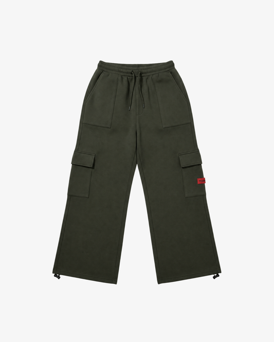 Brushed Fleece Cargo Sweatpant | Dark Olive