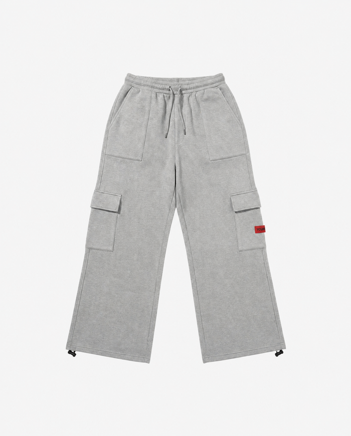 Brushed Fleece Cargo Sweatpant | GREY MARLE