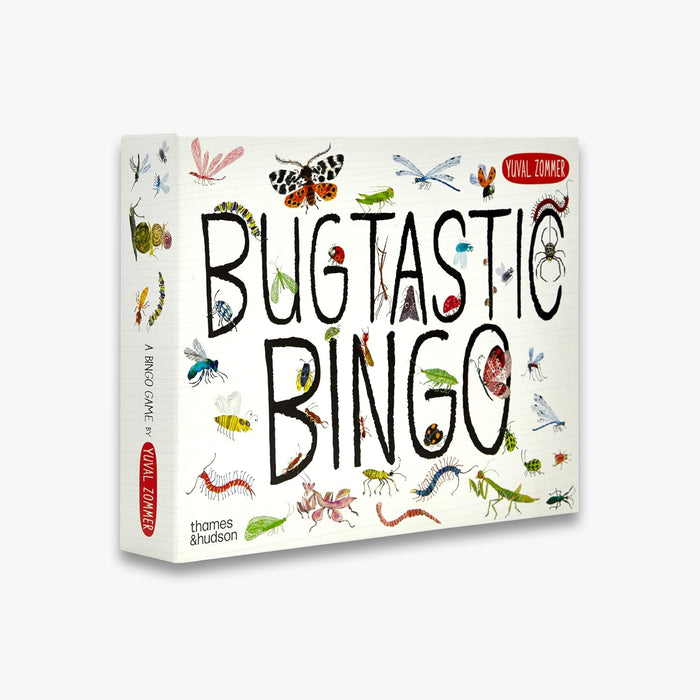Bugtastic Bingo game box with colorful insect illustrations on a white background