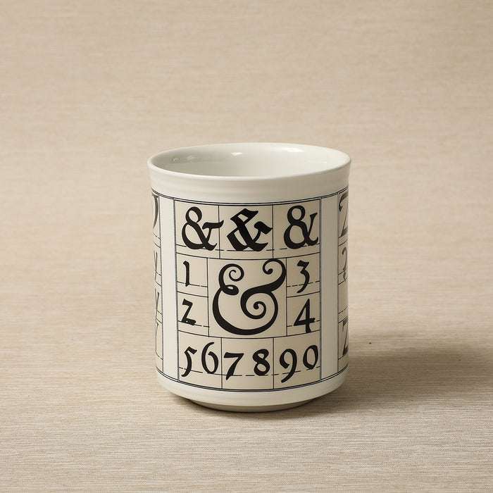 Calligraphy Alphabet Mugs