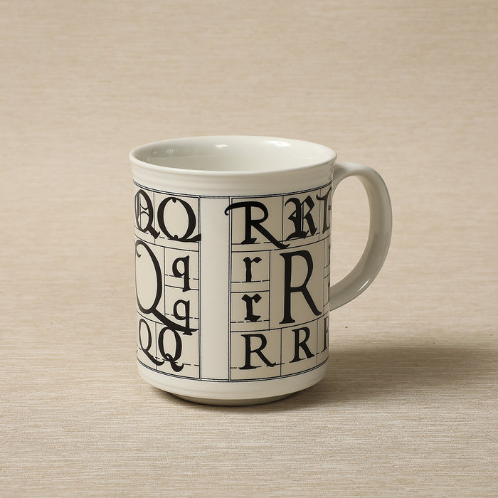 Calligraphy Alphabet Mugs