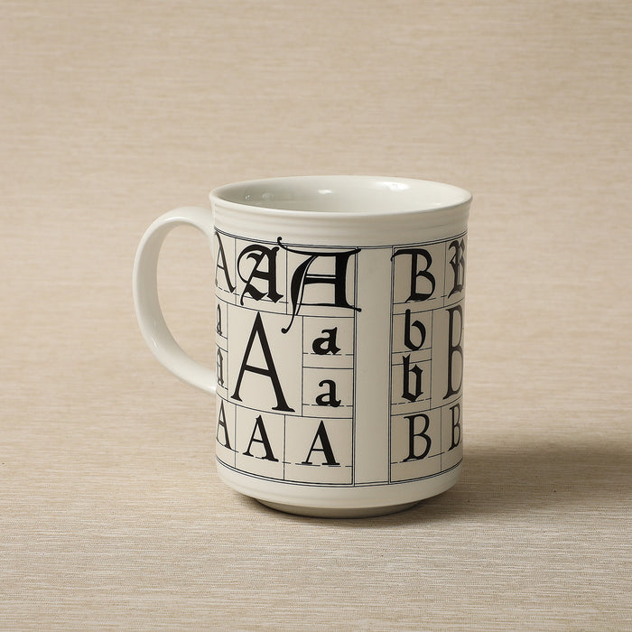 Calligraphy Alphabet Mugs