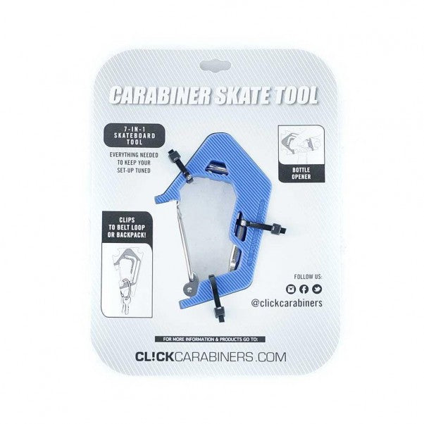 Carabiner Skate Tool 2.0 (Blue/Silver)