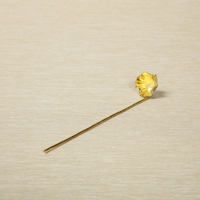 Cast brass cocktail spoon