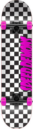 Checker Board Complete Skateboard (Pink/Black)
